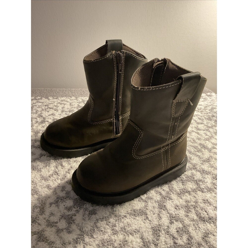 Brazos Brown Zip-up Boots Boys Infants Boys Size 9